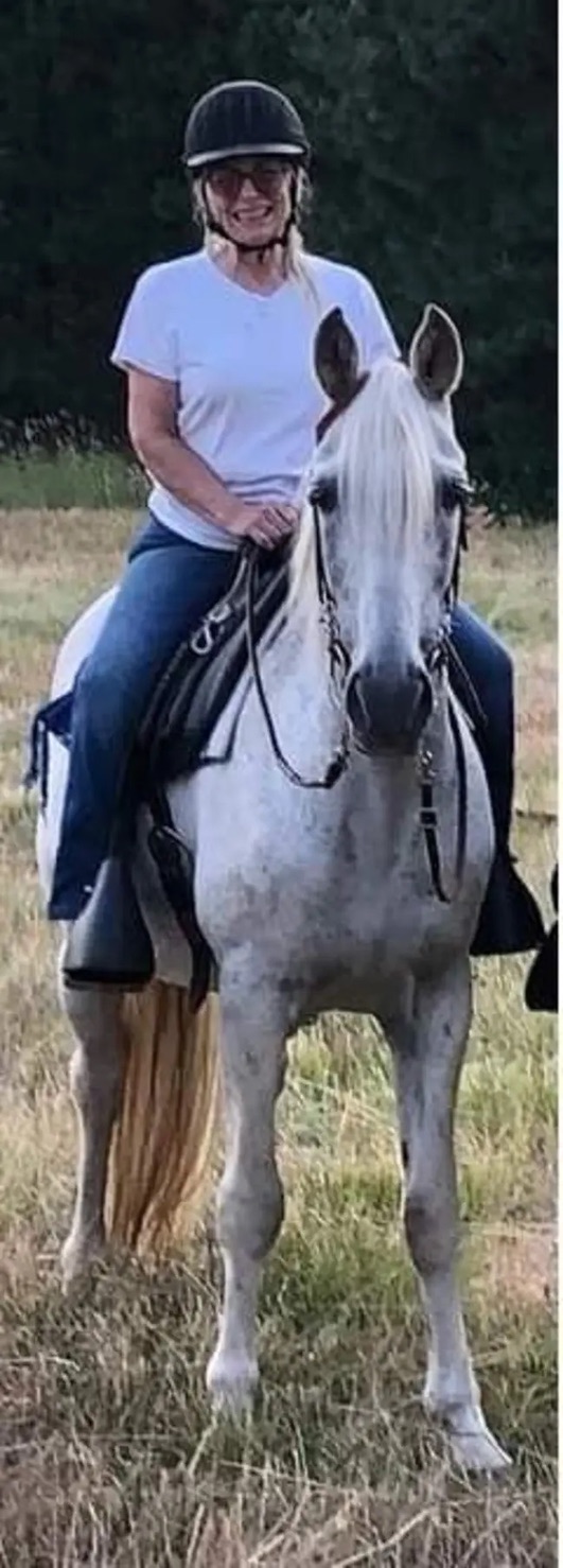 Julia Pond with horse